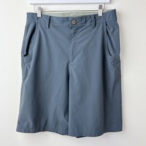 Free Fly Shorts Men's 32 Blue Chinos Performance Stretch Outdoor Hiking Casual